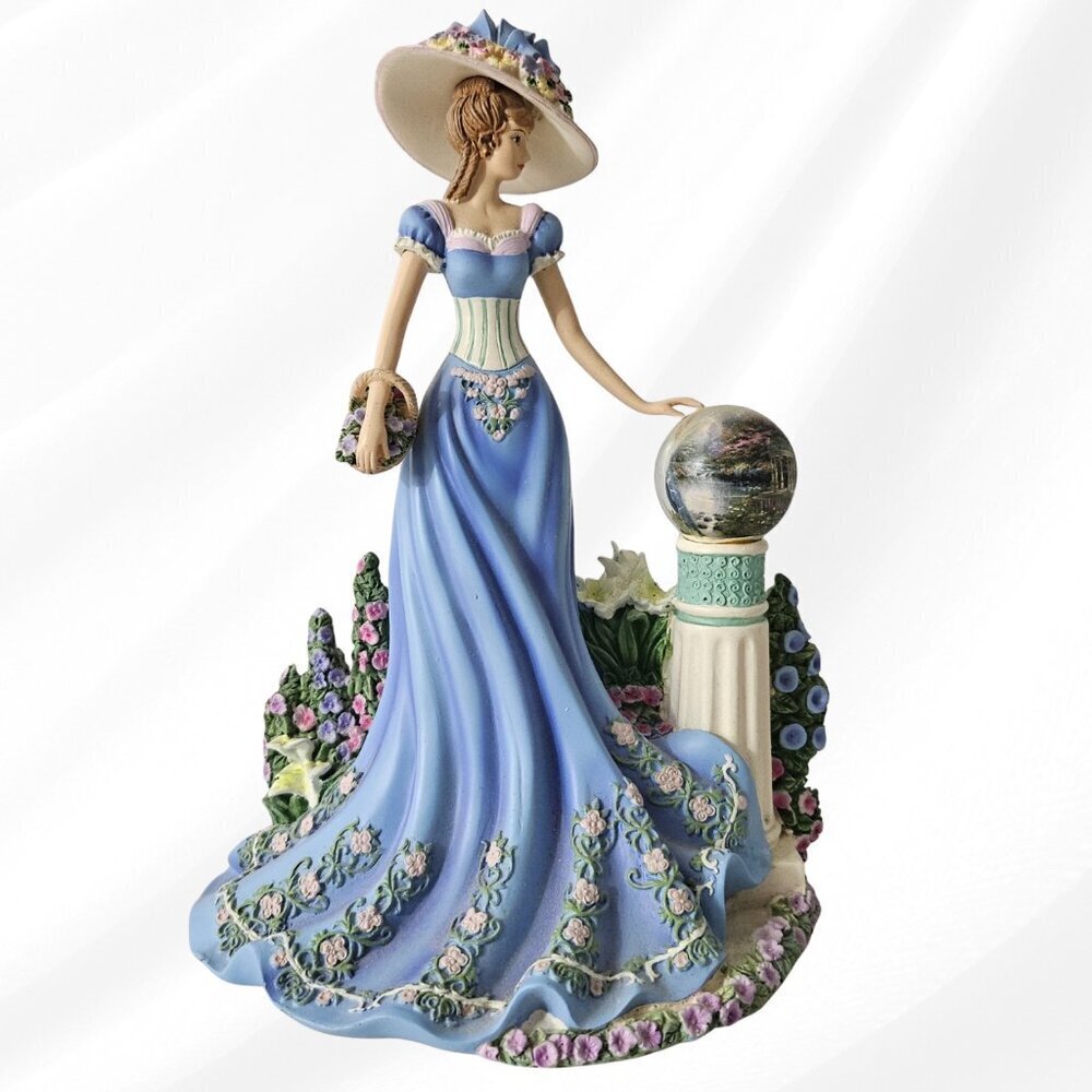 2/$50 Thomas Kinkade Garden of Prayer Figurine #1678A- Hamilton Collection